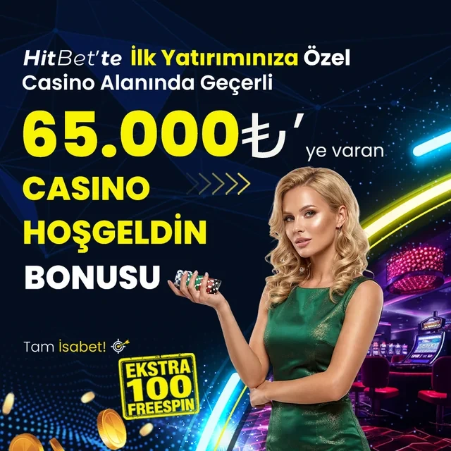 Hitbet 65.000₺'ye varan casino hoş geldin bonusu