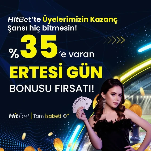 Hitbet %35'e varan ertesi gün bonusu